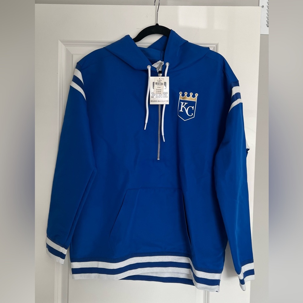 Rare KC Royals x PINK Half-Zip Windbreaker